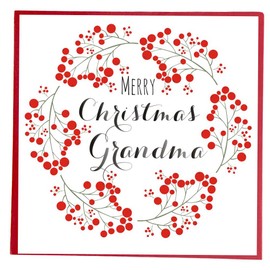 Quill"Merry Christmas Grandma" Greeting Card