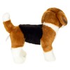 Teddy Hermann 91991 Beagle Standing Cuddly Toy with Recycled Filling