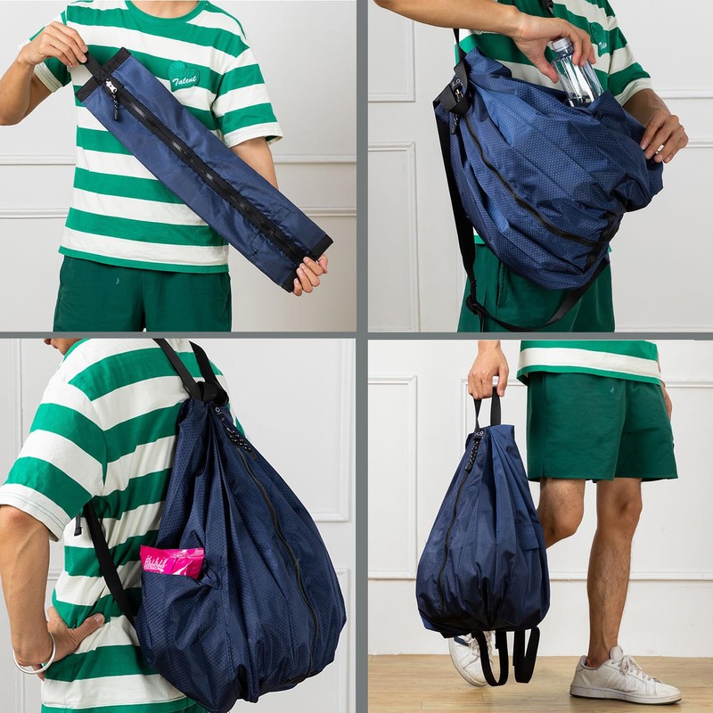 MAGPIE Portable Backpack, Folding Backpack, Outdoor Backpack, Lightweight, Waterproof, Shopping,