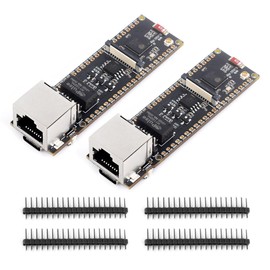 Waveshare ESP32-S3 ETH Development Board (2PCS), 10/100Mbps RJ45 Ethernet Port, Wi-Fi & BT Support, 240MHz Dual Core Processor, Onboard Type-C Port and TF Card Slot, Board Only