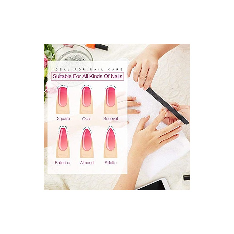 15-Piece Professional Nail File and Buffer Kit with Storage Box