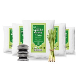 Akshit, 375 Lemongrass Tea Bags, Te De Limon, 100% Natural Lemongrass Tea, Herbal Tea Bags, Loose Leaf Tea, No Sugar, Caffeine Free
