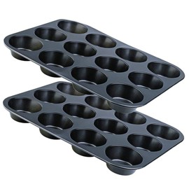 Space Home - 2X Cupcake Tray - Cupcake Baking Tray - Muffin Tray - Muffins Tin - Non Stick Muffin Baking Tray - Reusable Cupcake Tin - Baking Mold for Muffins