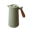 Ciieeo Small Insulated Pot 1l Thermal Kettle Wood Handle for