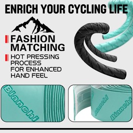 Kakveiai Handlebar Tapes, Cycling Bicycle Handlebar Tape, Handlebar Tapes with End Plugs, Bicycle Handlebar Tape for MTB Road Bike, Non-Slip and Shock Absorbing, Wrap Your Handlebar (Black)