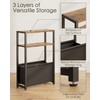 Apetaccat Narrow Side Table End Table, 3-Tier Side Table with