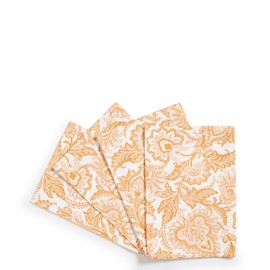 Vera Bradley Women's Cotton Napkin Set of 4, Java Gold - Recycled Cotton, One Size