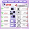 Kids Camera Instant Print with Silicone Cover, Dual Front and