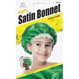Dream World Kid's Satin Bonnet Assorted Colors 12 Pack