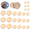 Pack of 24 Gold Buttons, Gold Buttons, 4 Sizes, Gold-Plated