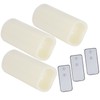 3PCS Remote Control Electronic LED Simulation Candle Lamp for Home