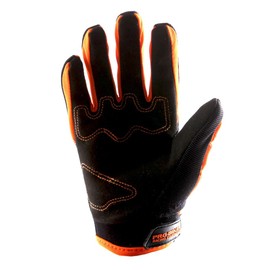 1Storm Youth Motocross Gloves Motorcycle BMX MX ATV Dirt Bike Bicycle Skeleton Cycling Kids Gloves Orange