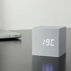 Gingko Cube LED Click Clock Alarm Clock with Sound Activation