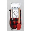 New 5pc Holiday Candy Cane & Gingerbread Man Cookie Cutters,