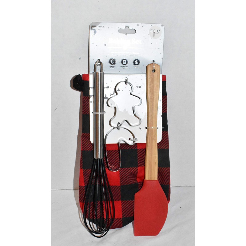 New 5pc Holiday Candy Cane & Gingerbread Man Cookie Cutters,