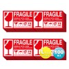 Handling Caution Seal Crack Mono Seal Fragile Item Packaging Label