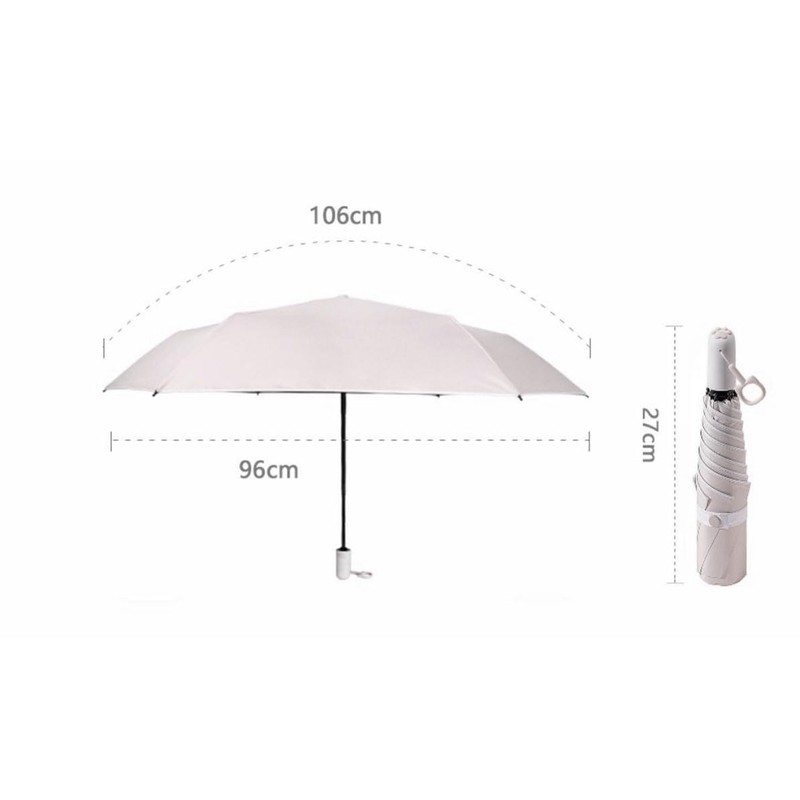 Krago Travel Umbrella Windproof Lightweight Auto Open Close Sun/Rain Women