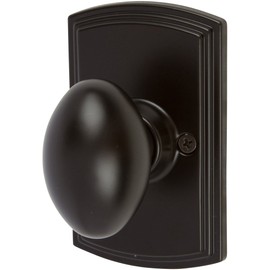 Delaney Callan Hardware Canova Entry Door Knob, Fits Doors 1-3/8 to 1-3/4 in. Thick, Matte Black Finish – Reversible, Easy to Install Left/Right-Handed Front Door & Garage Door Lock