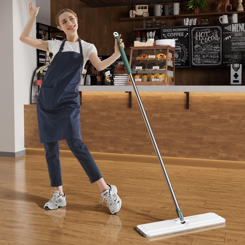 JOYMOOP Commercial Mop and Bucket Set, 17.7-inch Dust Mops for