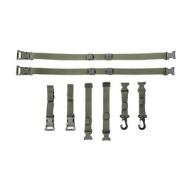 Tasmanian Tiger TT Pouch Harness Adapter Set for Attaching Additional Bags to Backpack Shoulder Straps, Olive