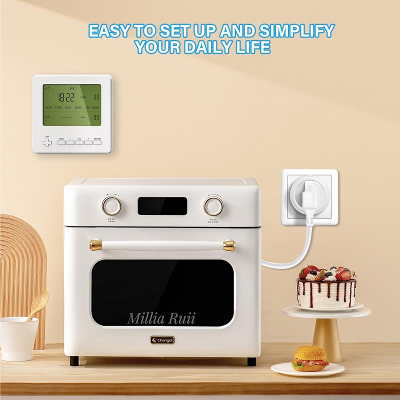 ASOFTY Digital Timer Plug Socket, 19 ON-Off Programs Digital Programmable