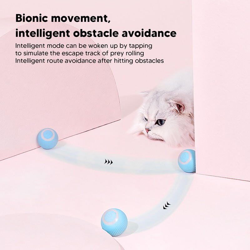 Smart Rotating Ball Built in Sound Device Interactive Automatic Moving