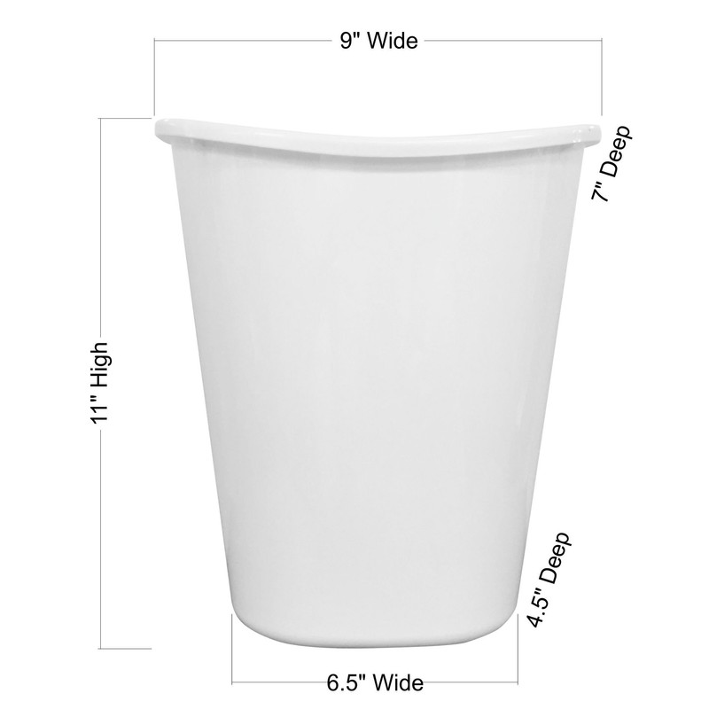 RNK Shops Mosaic Fish Waste Basket - Double Sided (Black)
