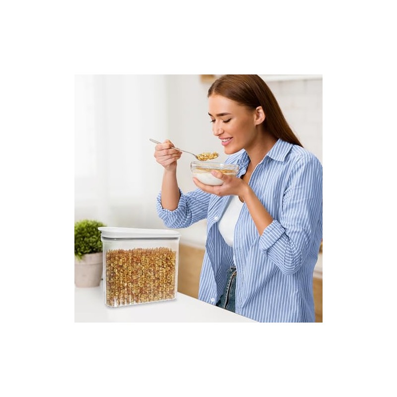 OGGI Fluted Airtight Food Storage Containers - Extra Large Cereal