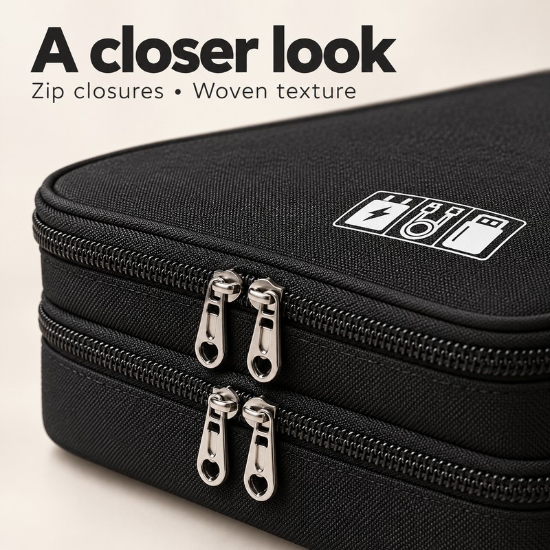 3-Layer Barber Tool Organizer Bag for Hair Styling – Large