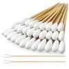 eyxformula 6 Inch Long Cotton Swabs for Pet Cleaning, Bamboo