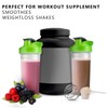 HOMESHOPA Powder Shaker Bottles, 700ml Protien Shaker Bottle with Mixer