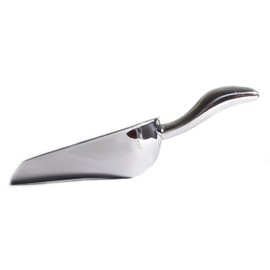 Metal Ice Scoop Stainless Steel, Popcorn Scoop, 9.4 Inch Dog Food Scoop Popcorn for Party Wedding, Heavy Duty Dishwasher Safe