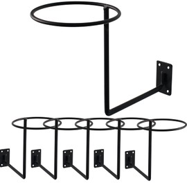 6 Packs Helmet and Hat Wall Mount Holder - Motorcycle Helmet Stand, Black Hangers for Caps, Ball Holder, Wig Display