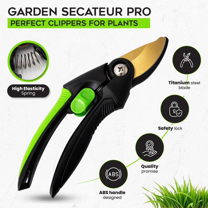 Shark-Tuff® Heavy Duty Garden Secateurs Garden Scissors Pruning Shears |