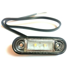 MelTruck White LED Outline Light 85 x 27 x 19 mm Marker Light 12 V 24 V E9 Truck Trailer