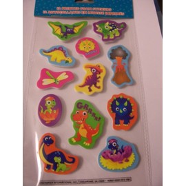Greenbrier Printed Foam Stickers ~ Set of 12 (Dinosaurs)