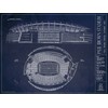 Paul Brown Stadium Blueprint Style Print