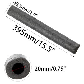 PDETVEO 4PCS 15.7" Pipe Insulation Foam Tubes, Foam Protection Sleeves for Pool Equipment, Water Pipes and Outdoor Plumbing (Black)