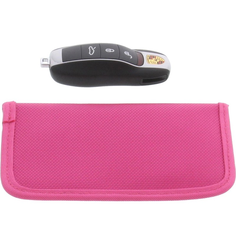 foto-kontor Radiation Protection Case Pink for Keyless Keys Entry Open