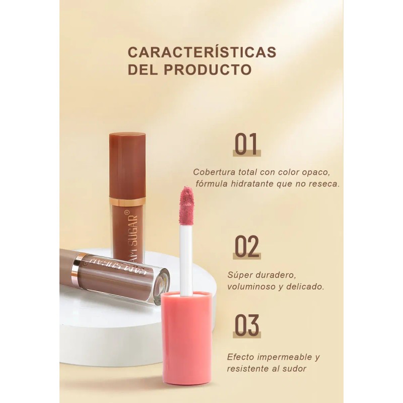 Set De 12 Labiales Mate De Larga Duración Pintalabio Regalo