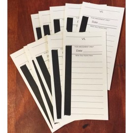 50ct 10 Line TEAR OFF Football Cards Matching "Magic" Number Gambling Strip Card