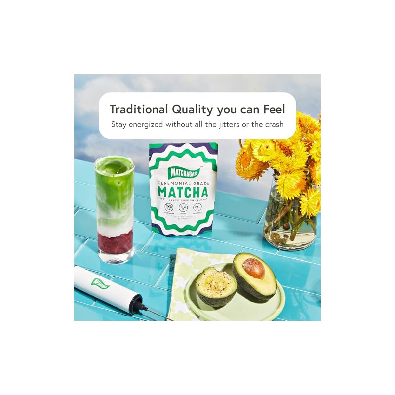 MATCHABAR Classic Matcha - Polvo de té verde de grado