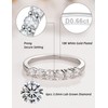 IMOLOE Lab Grown Diamond Wedding Bands for Women，0.69 Carat Ring