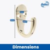 Select Hardware 2X Single Robe Coat Hooks with Screws, Polished
