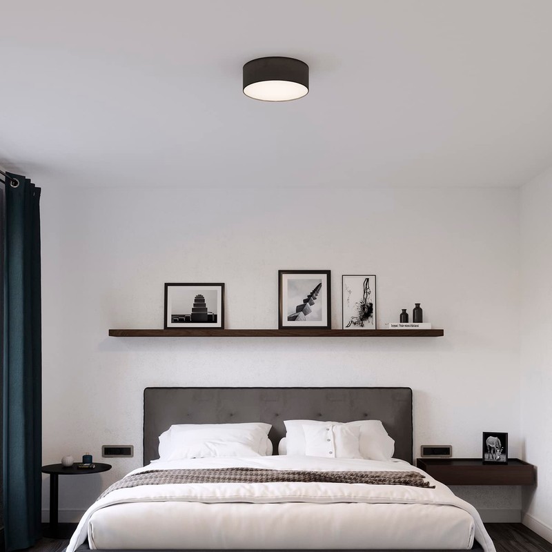 Smartwares 10.004.64 Ceiling Light / Textile Shade, Diameter 30 cm,