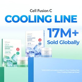 Cell Fusion C Post Alpha First Cooling Sheet Mask 5EA, Hydrating, Cooling and De-puffing, Glacial Water & Panthenol, Korean Skin Care