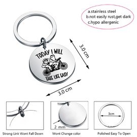 TGBJE Frog And Toad Friends Keychain Frog Storybook Inpired Gifts Today I Will Take Life Easy Keychain Frogs Cottagecore Gift (C Easy Kc)