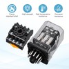 sourcing map DPDT Electromagnetic Power Relay, AC 24V Coil 10A