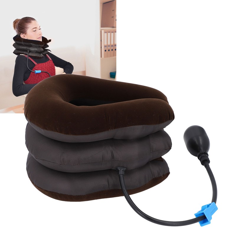 Neck Support Brace Stretcher Neck Decompression Inflatable Adjustable Cervical Traction