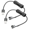 2Pack 5V USB to 3-Pin / 4-Pin PC Fan Power